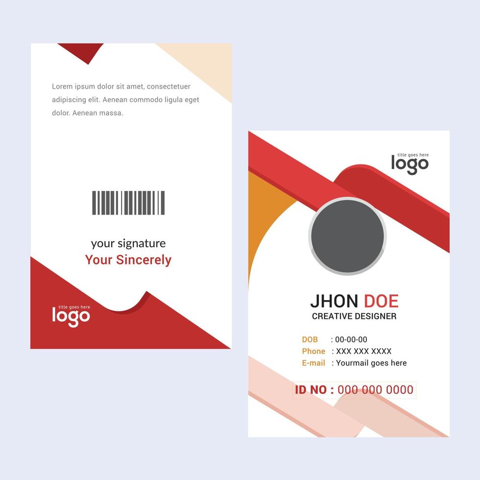 Creative Templates Business Card. Red Business Cards. Professional and elegant abstract card templates perfect for your company and job title. vector design templates. clean business cards.