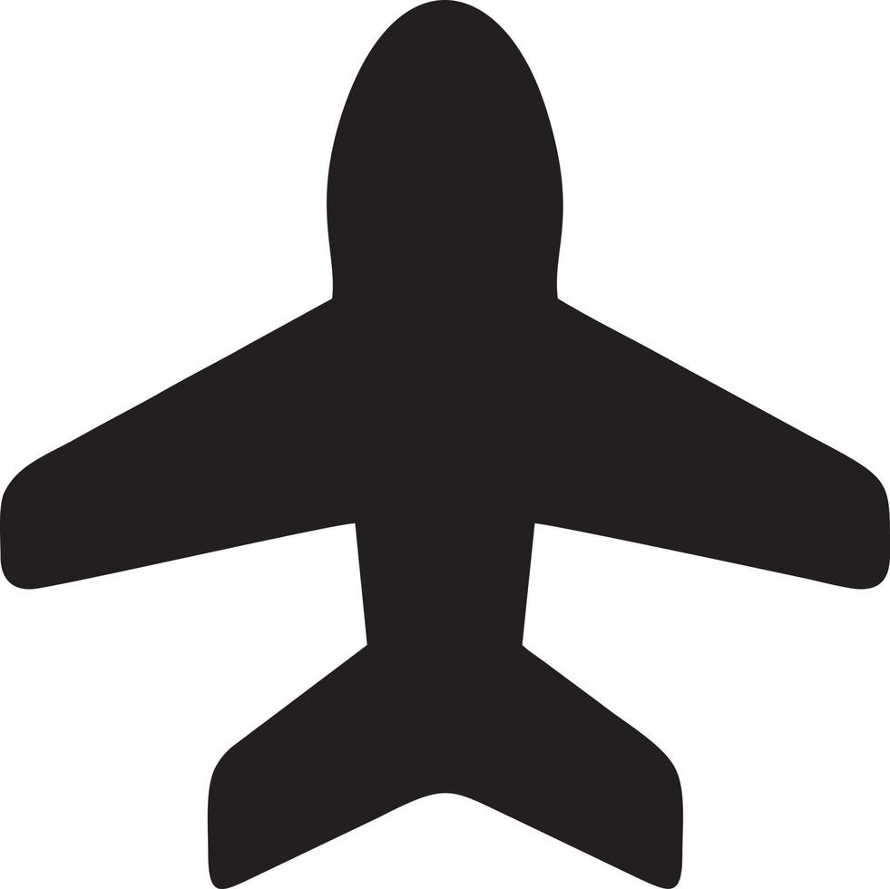 Plane icon symbol image vector, illustration of the flight aviation in black image. EPS 10 vector