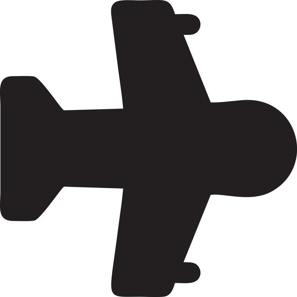 Plane icon symbol image vector, illustration of the flight aviation in black image. EPS 10 vector
