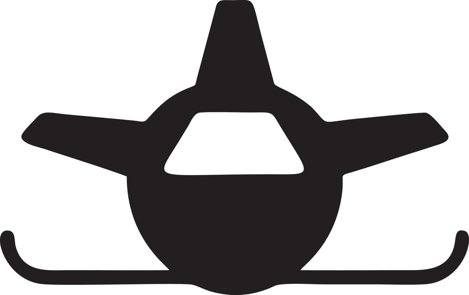 Plane icon symbol image vector, illustration of the flight aviation in black image. EPS 10 vector