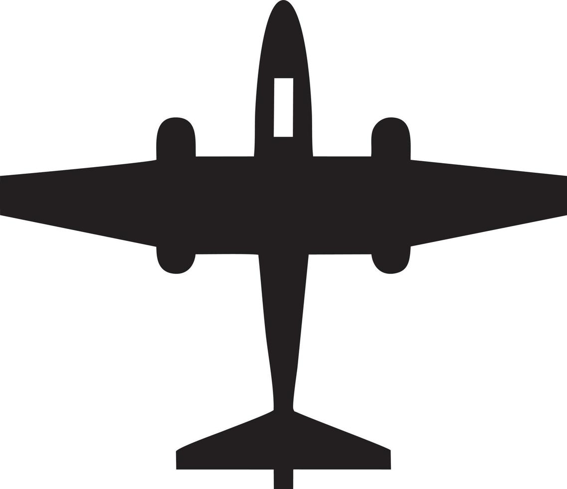 Plane icon symbol image vector, illustration of the flight aviation in black image. EPS 10 vector