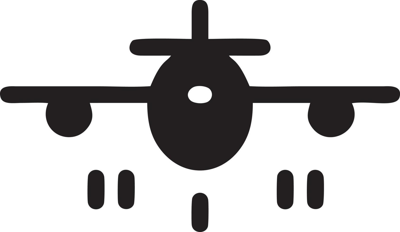 Plane icon symbol image vector, illustration of the flight aviation in black image. EPS 10 vector