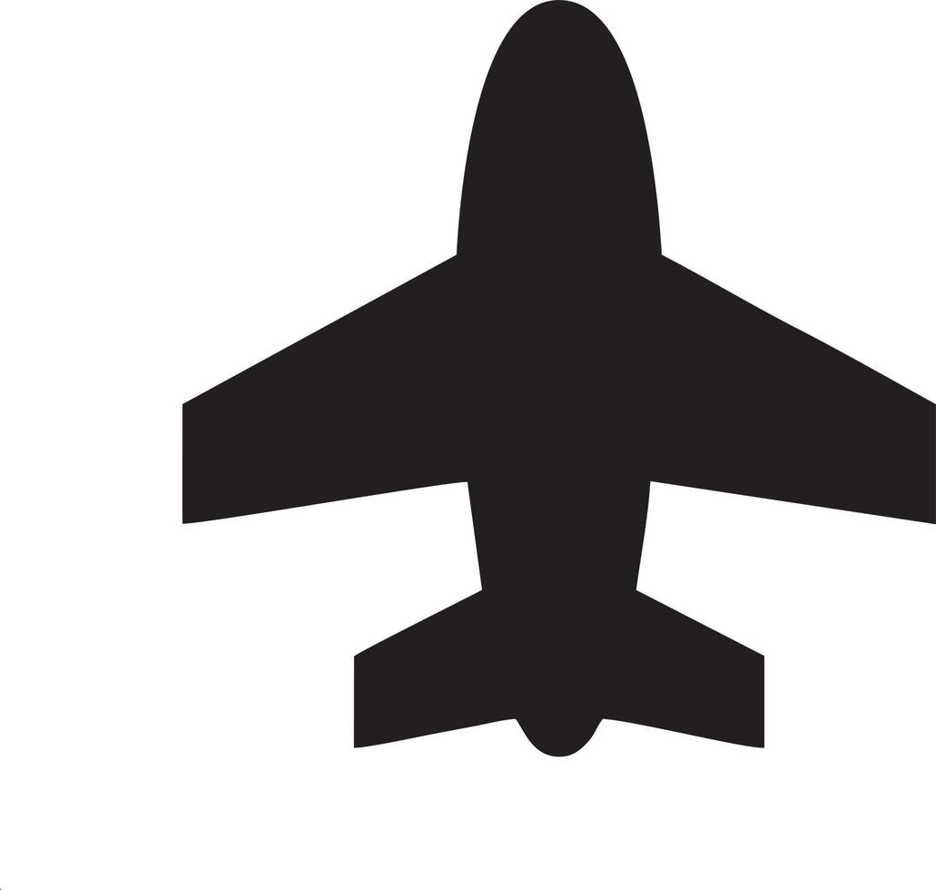 Plane icon symbol image vector, illustration of the flight aviation in black image. EPS 10 vector