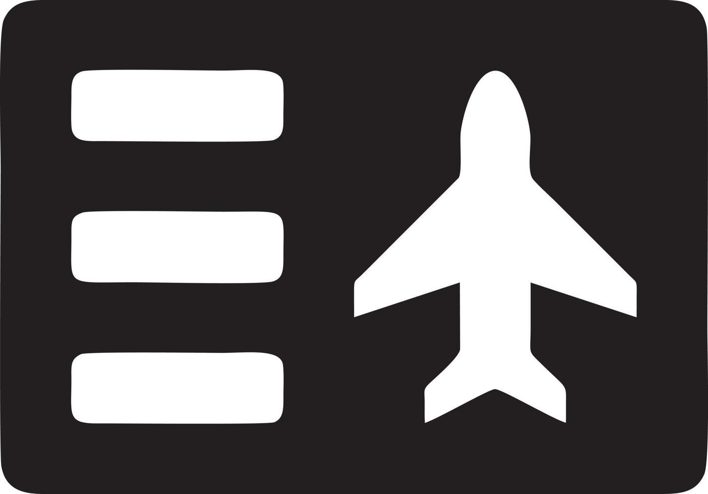 Plane icon symbol image vector, illustration of the flight aviation in black image. EPS 10 vector