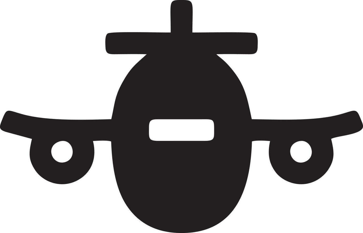 Plane icon symbol image vector, illustration of the flight aviation in black image. EPS 10 vector