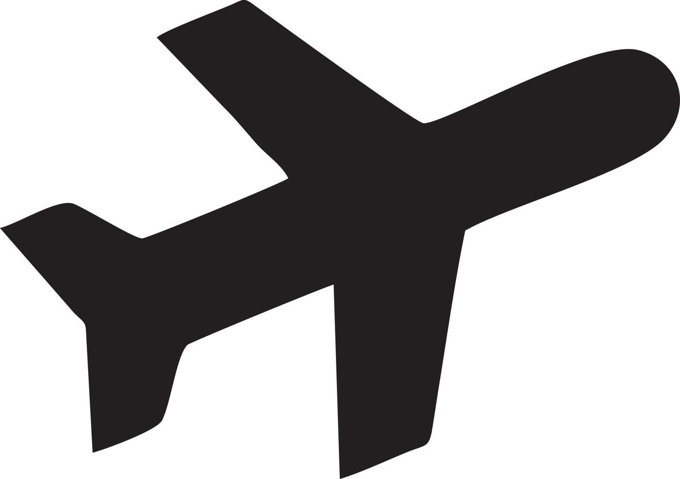 Plane icon symbol image vector, illustration of the flight aviation in black image. EPS 10 vector