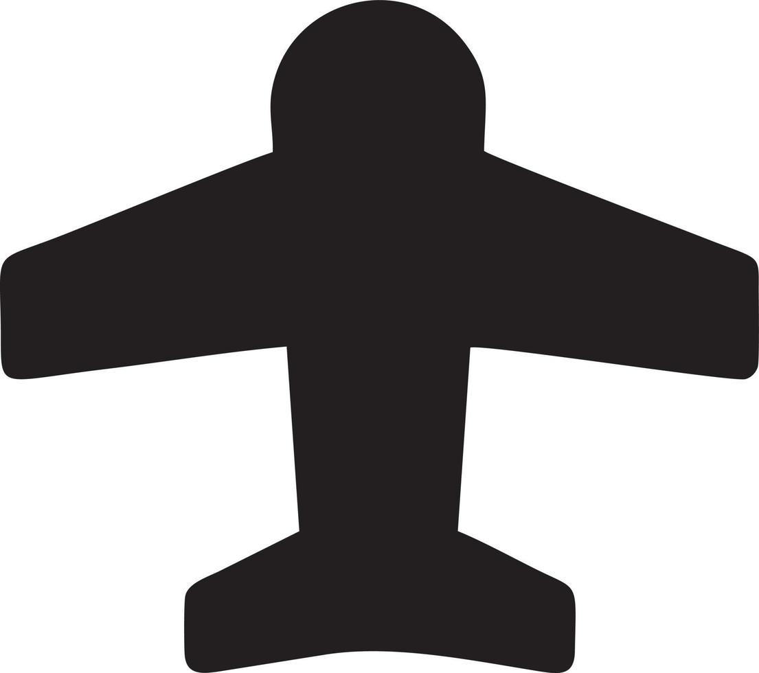 Plane icon symbol image vector, illustration of the flight aviation in black image. EPS 10 vector