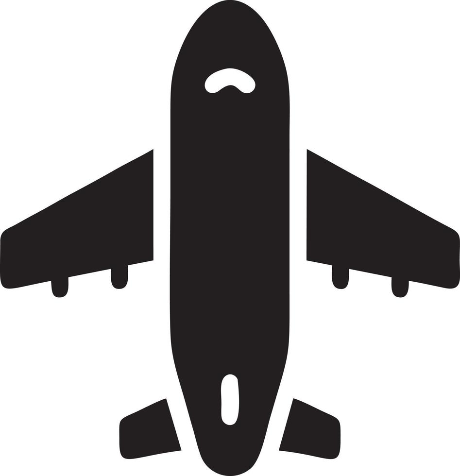 Plane icon symbol image vector, illustration of the flight aviation in black image. EPS 10 vector