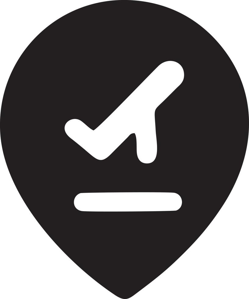 Plane icon symbol image vector, illustration of the flight aviation in black image. EPS 10 vector