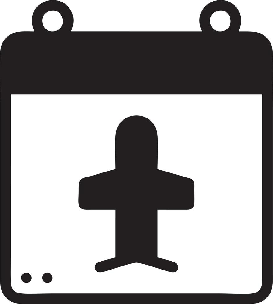 Flight schedule icon symbol vector