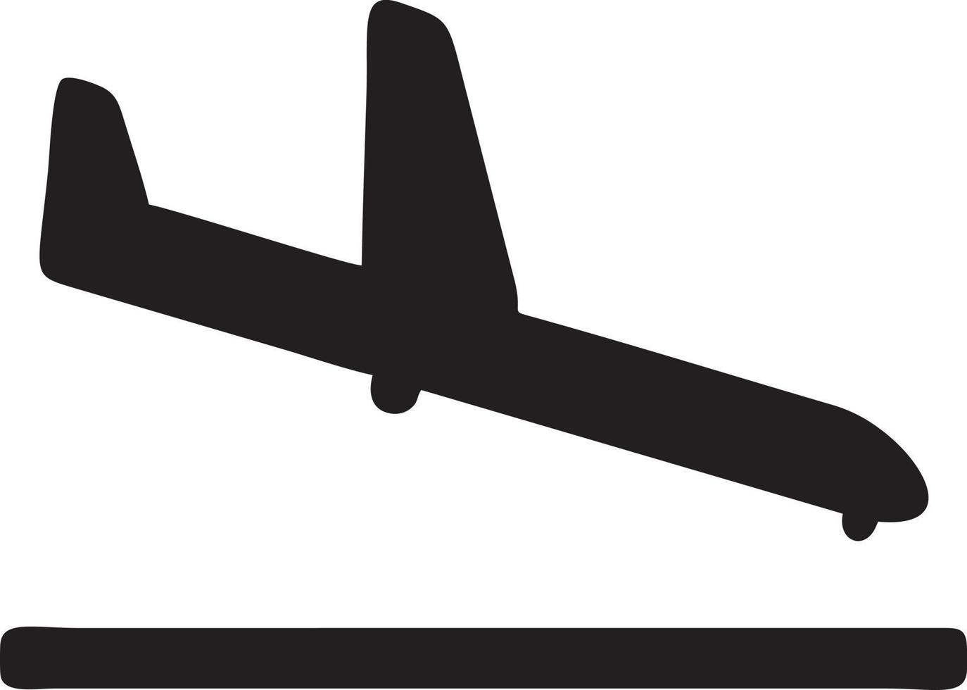 Plane icon symbol image vector, illustration of the flight aviation in black image. EPS 10 vector