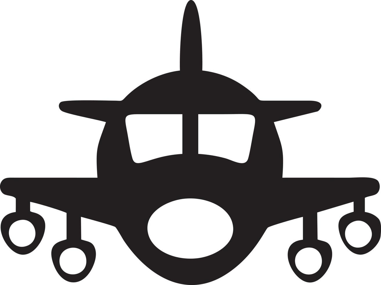 Plane icon symbol image vector, illustration of the flight aviation in black image. EPS 10 vector