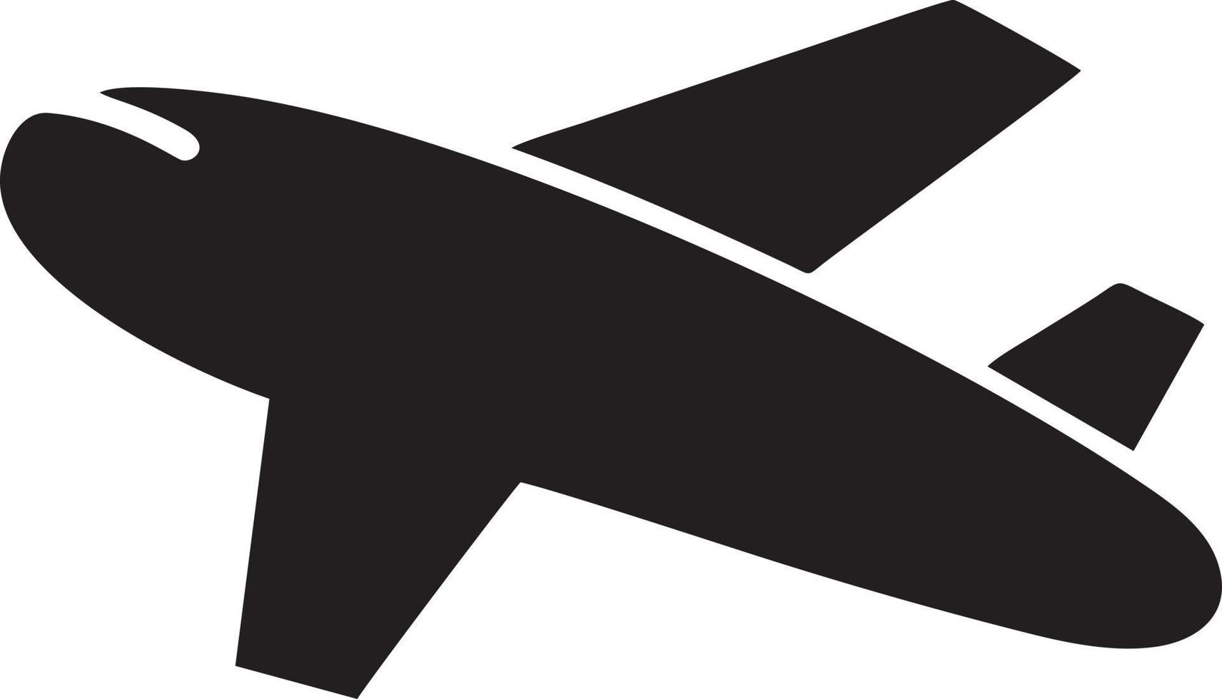 Plane icon symbol image vector, illustration of the flight aviation in black image. EPS 10 vector