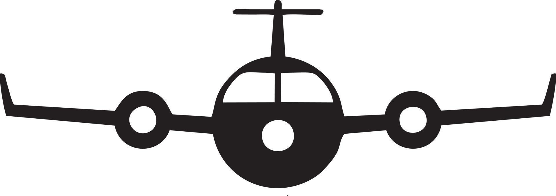 Plane icon symbol image vector, illustration of the flight aviation in black image. EPS 10 vector