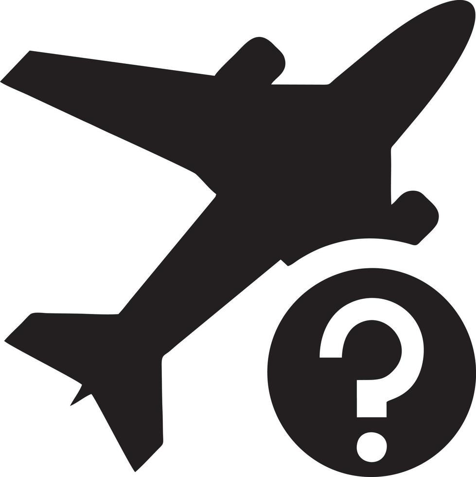 Plane icon symbol image vector, illustration of the flight aviation in black image. EPS 10 vector