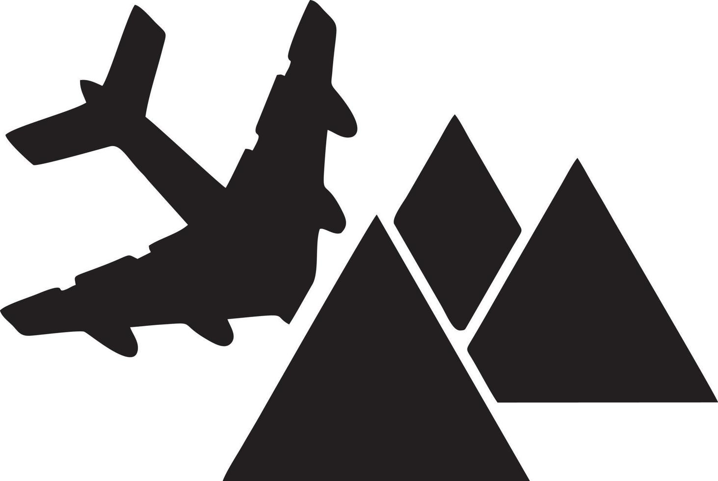 Plane icon symbol image vector, illustration of the flight aviation in black image. EPS 10 vector