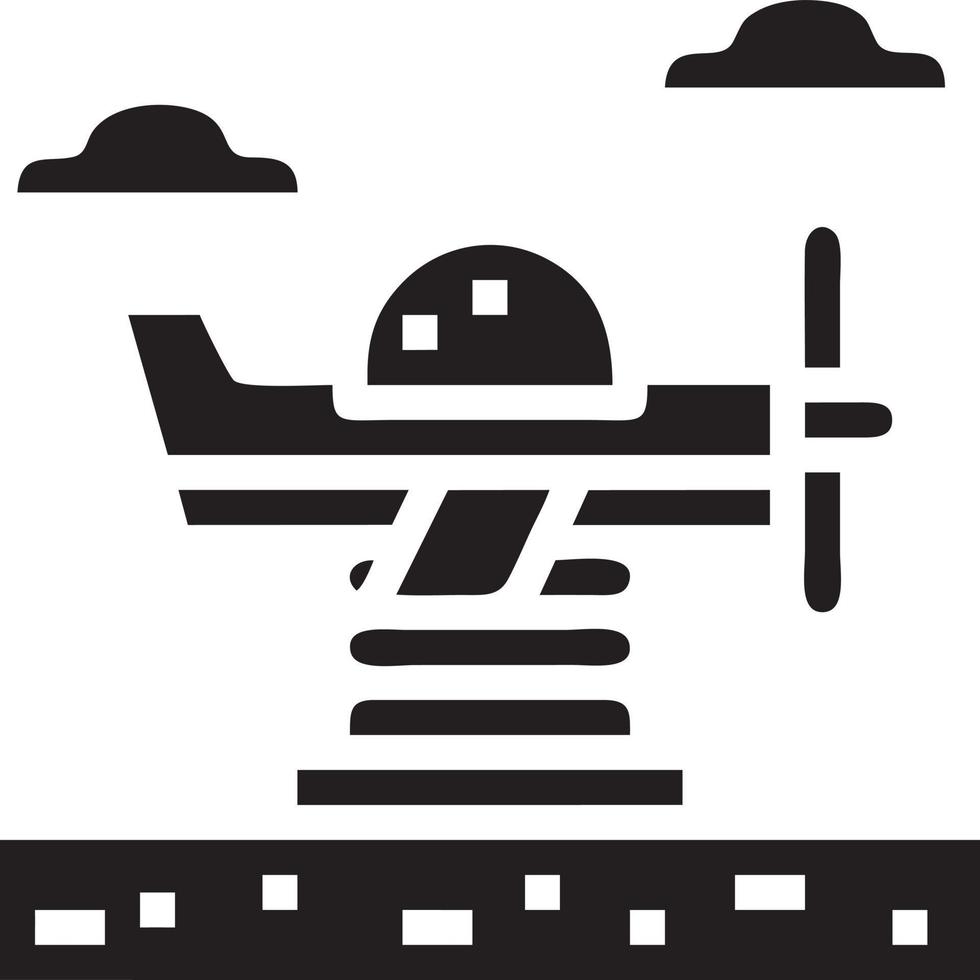 Plane icon symbol image vector, illustration of the flight aviation in black image. EPS 10 vector