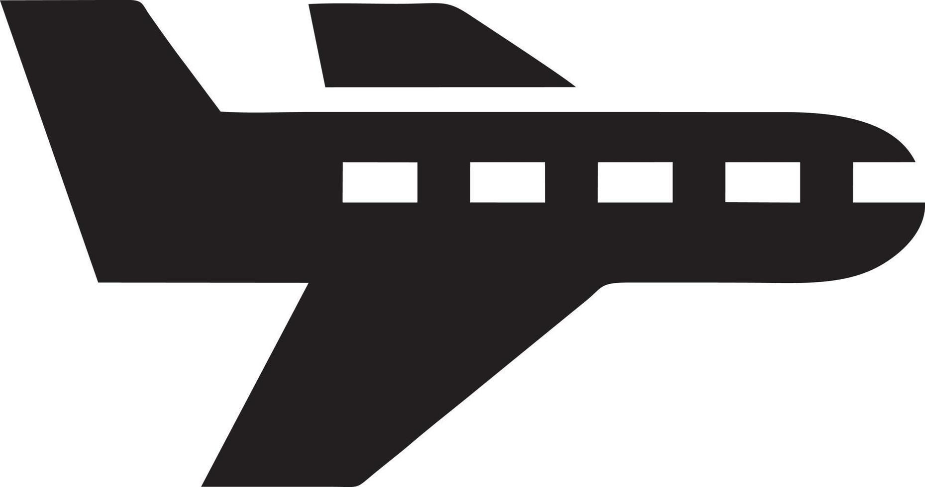 Plane icon symbol image vector, illustration of the flight aviation in black image. EPS 10 vector