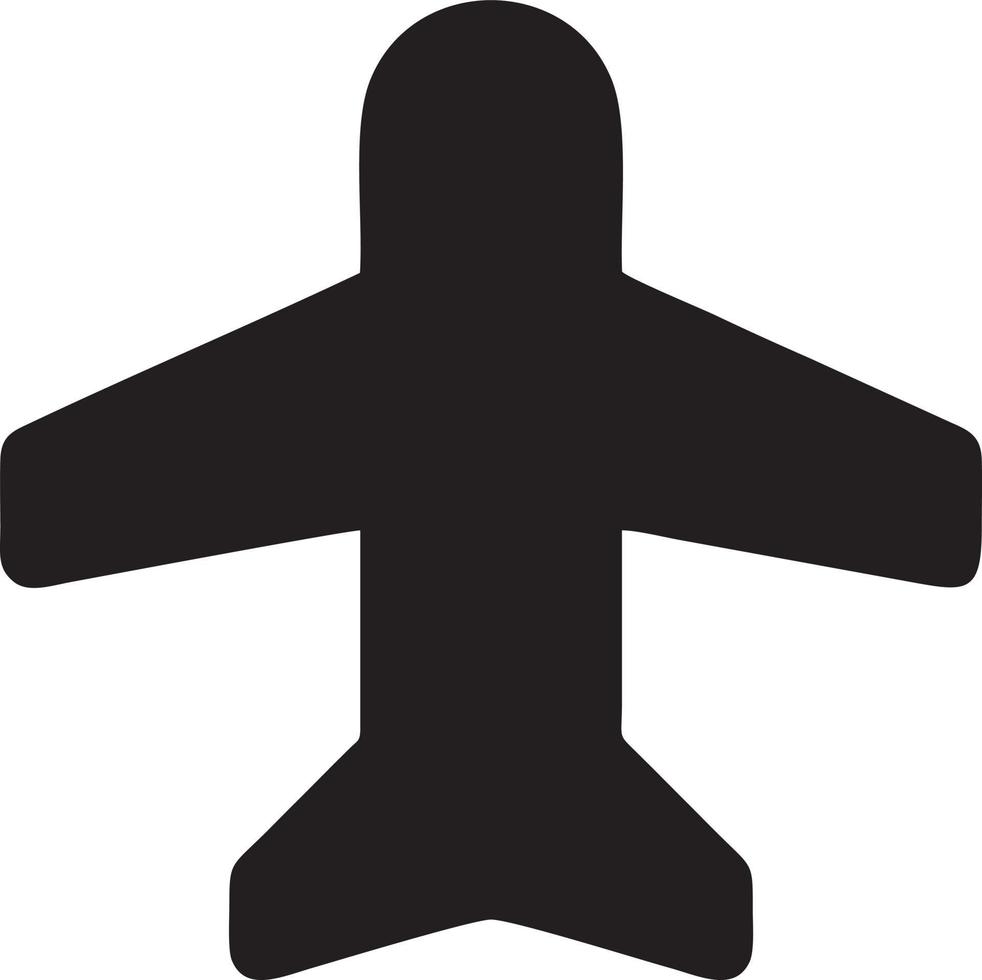 Plane icon symbol image vector, illustration of the flight aviation in black image. EPS 10 vector