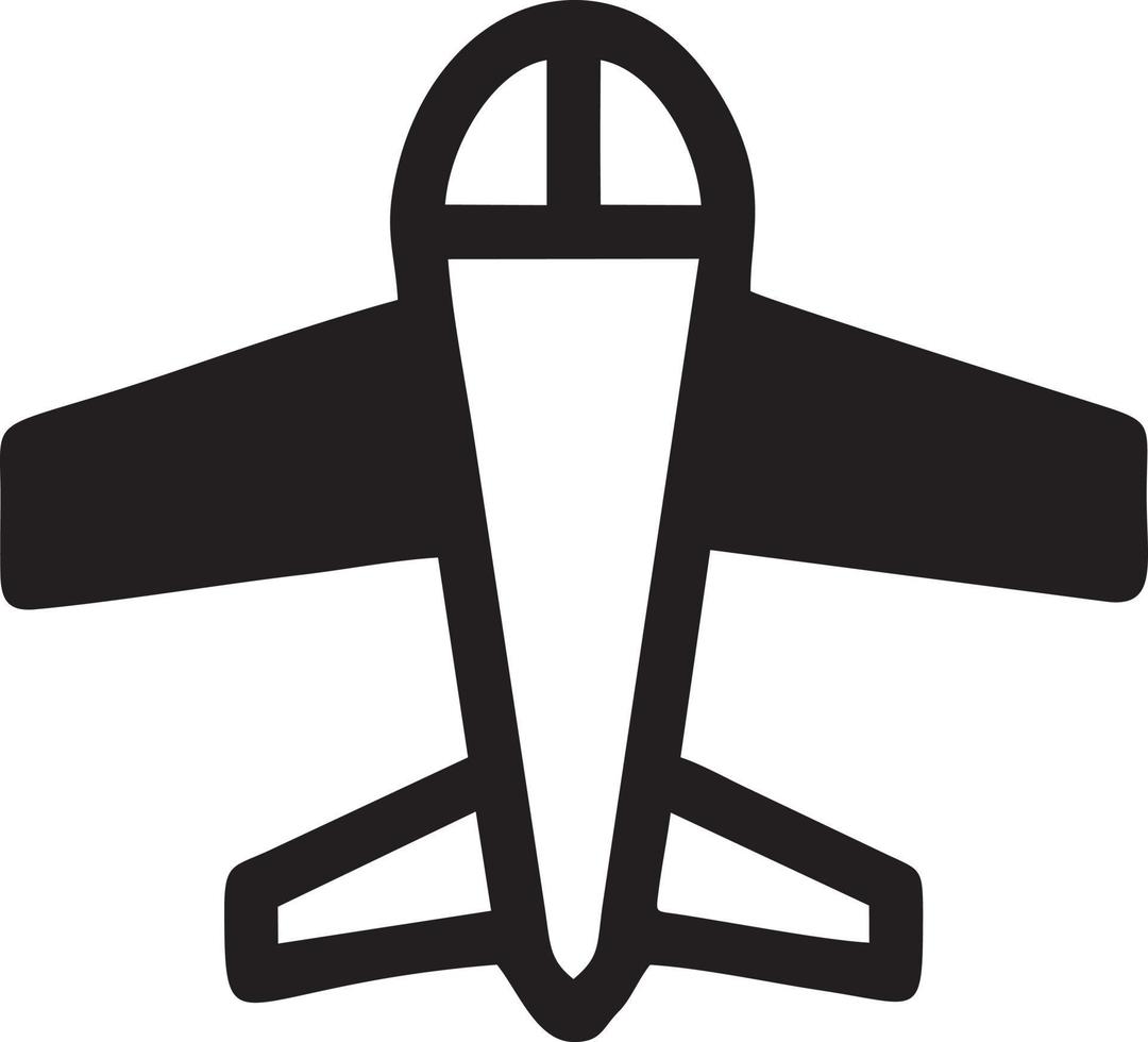 Plane icon symbol image vector, illustration of the flight aviation in black image. EPS 10 vector