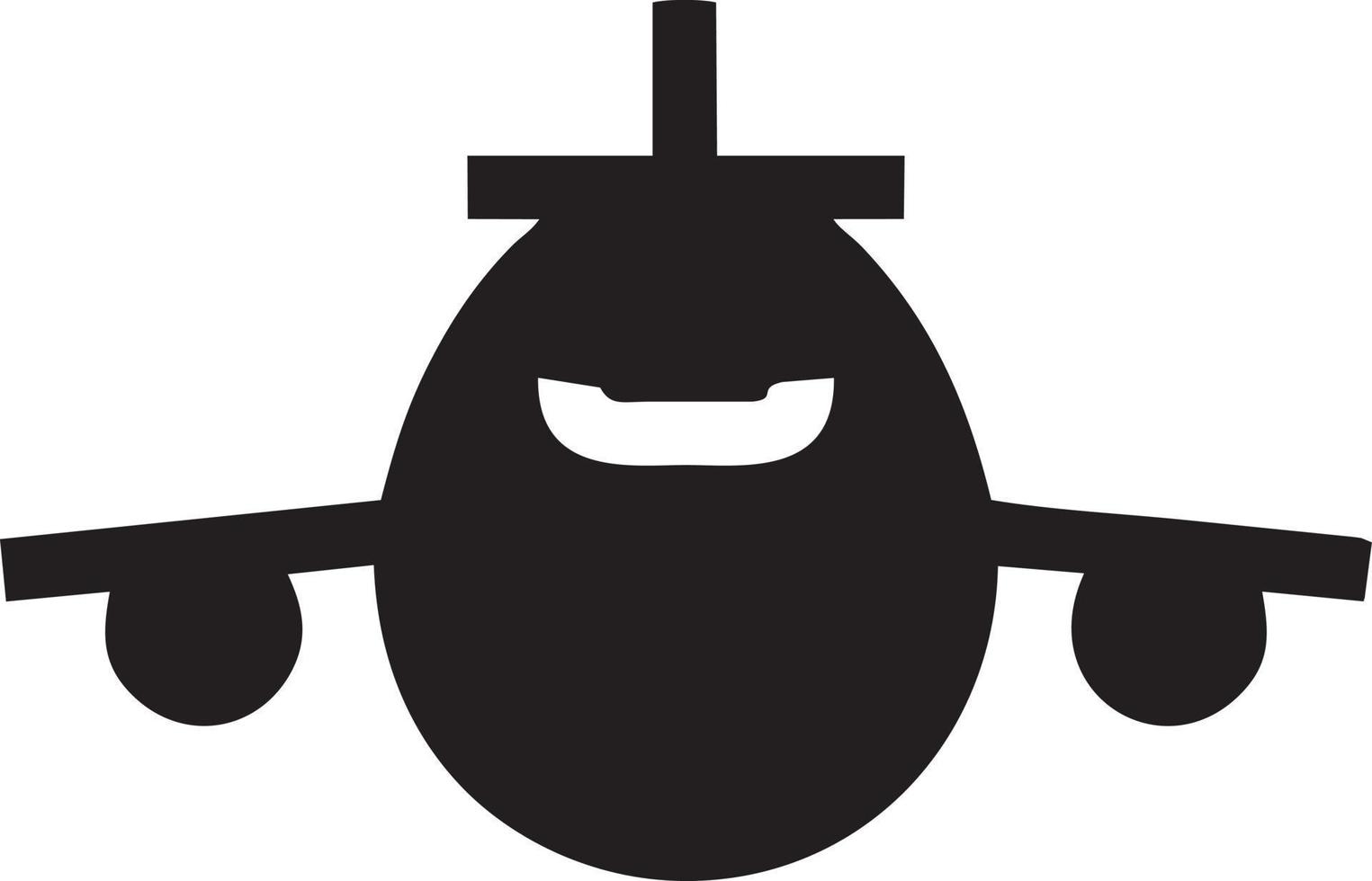 Plane icon symbol image vector, illustration of the flight aviation in black image. EPS 10 vector