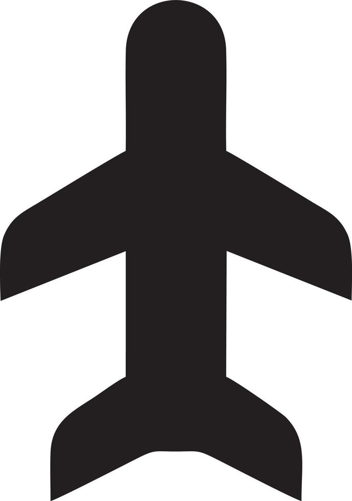 Plane icon symbol image vector, illustration of the flight aviation in black image. EPS 10 vector