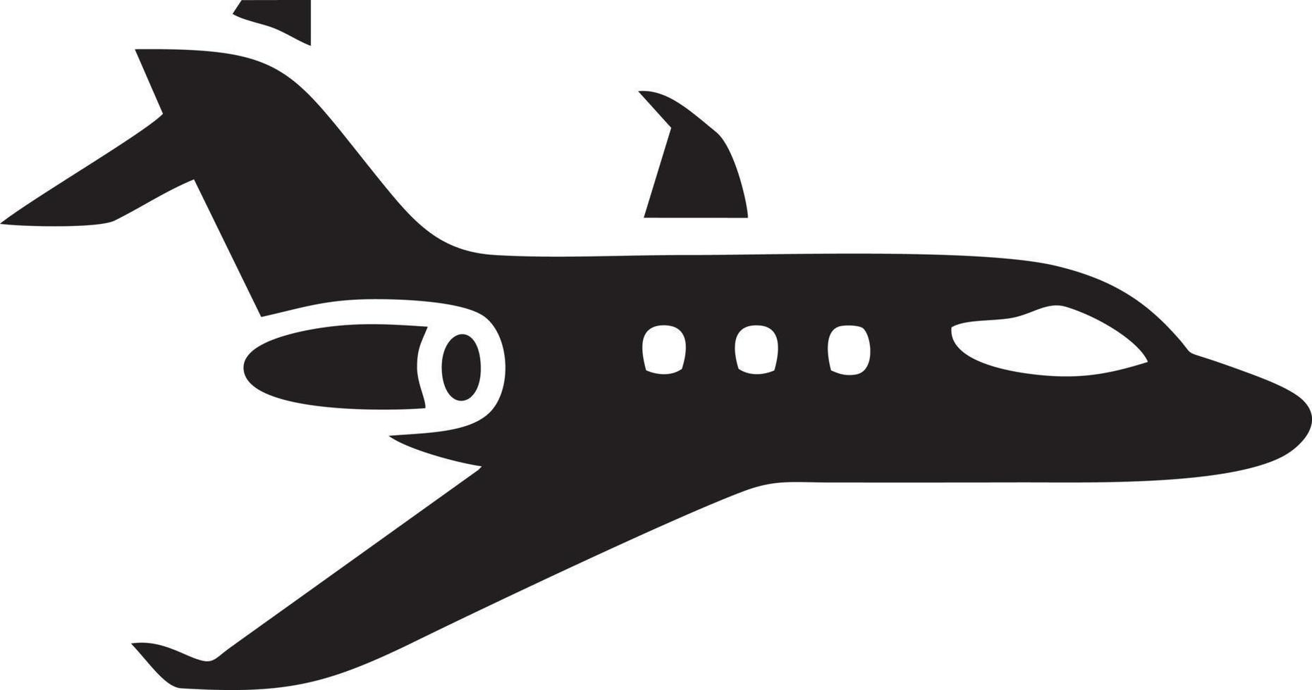 Plane icon symbol image vector, illustration of the flight aviation in black image. EPS 10 vector