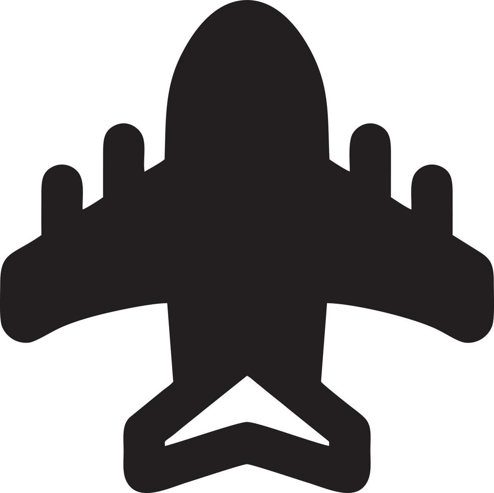 Plane icon symbol image vector, illustration of the flight aviation in black image. EPS 10 vector