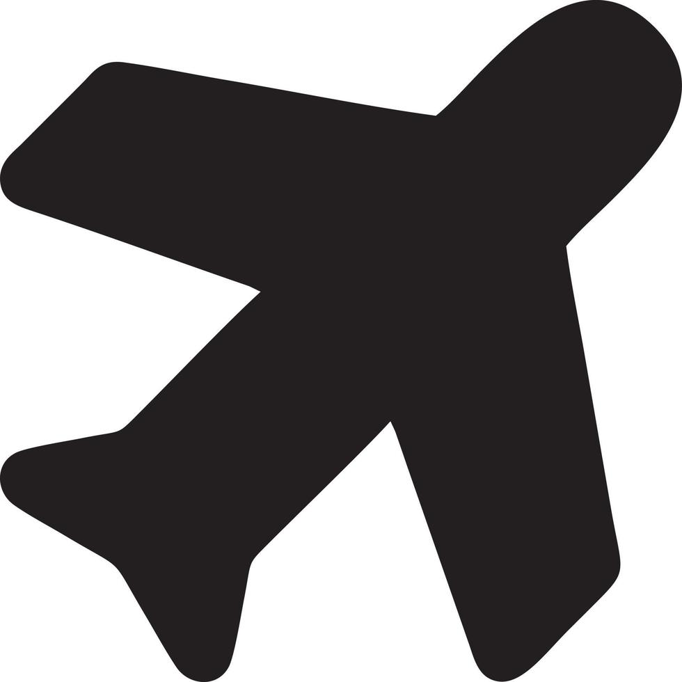 Plane icon symbol image vector, illustration of the flight aviation in black image. EPS 10 vector