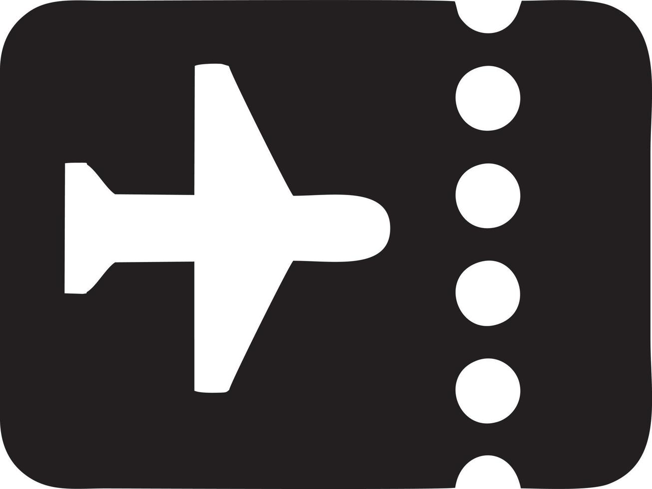 Plane icon symbol image vector, illustration of the flight aviation in black image. EPS 10 vector