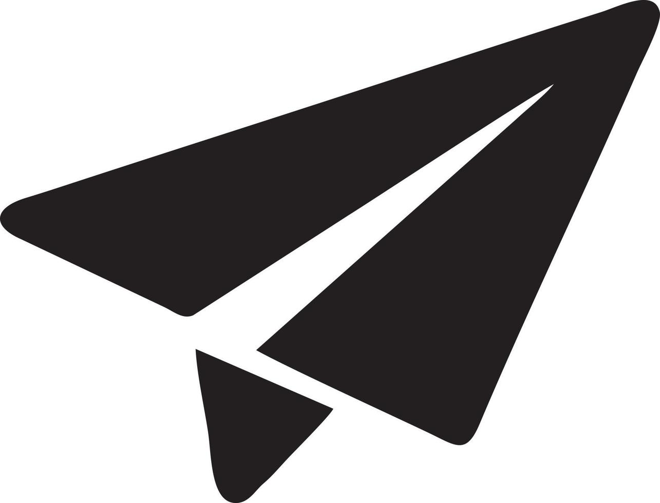 Paper plane icon symbol image vector, illustration of the flight aviation in black image. EPS 10 vector