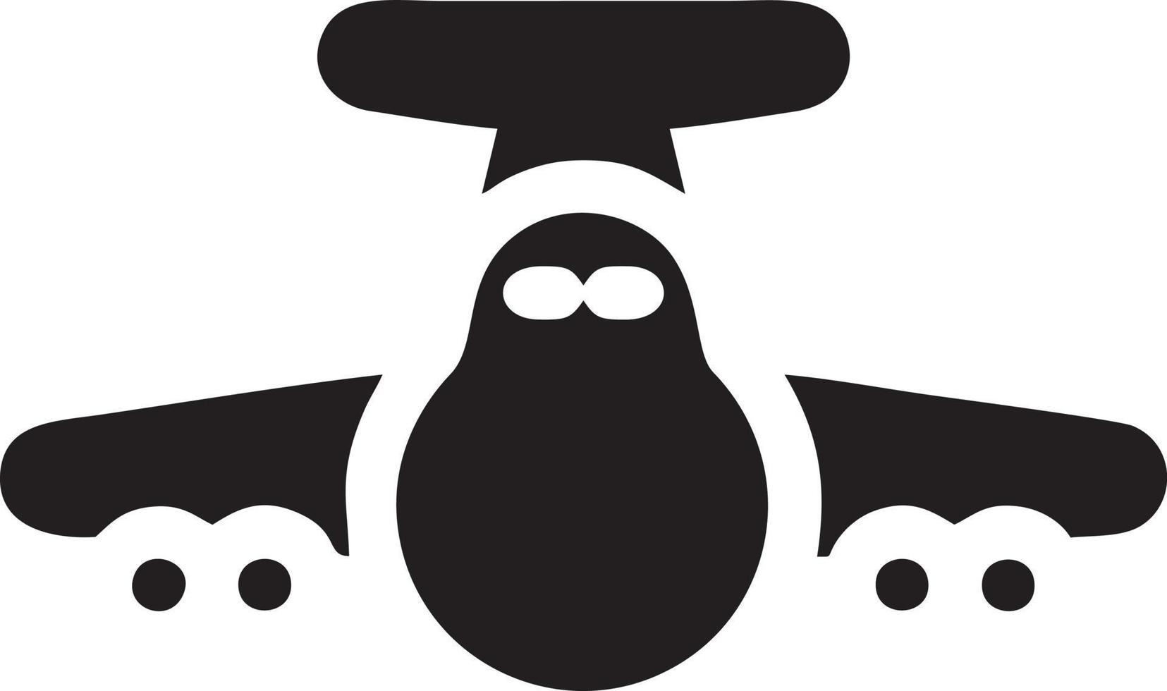 Plane icon symbol image vector, illustration of the flight aviation in black image. EPS 10 vector