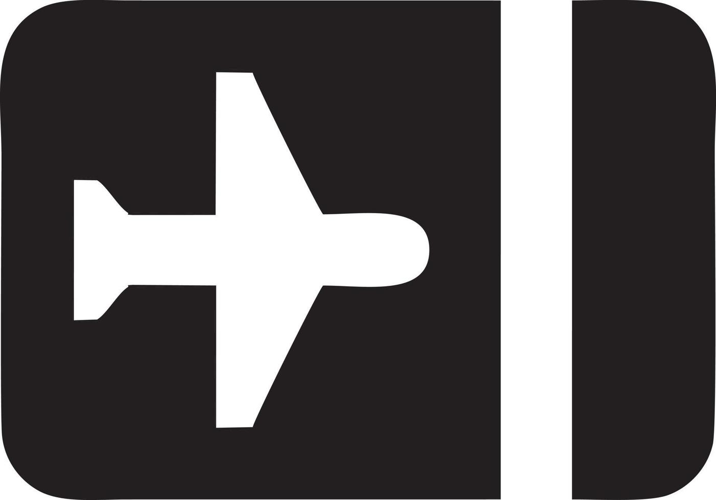 Plane icon symbol image vector, illustration of the flight aviation in black image. EPS 10 vector