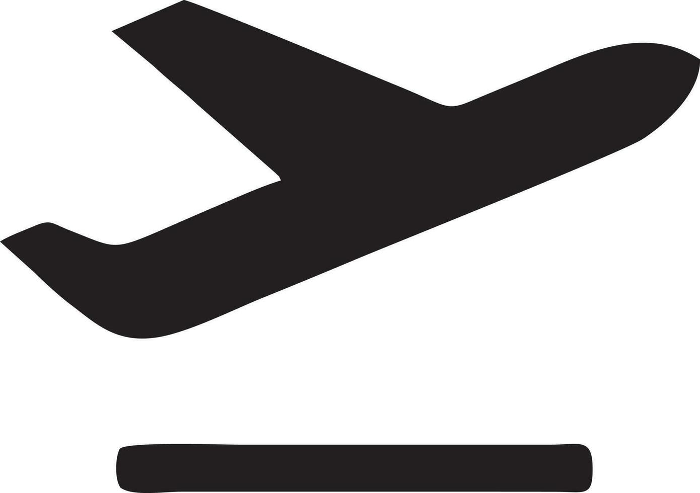 Plane icon symbol image vector, illustration of the flight aviation in black image. EPS 10 vector