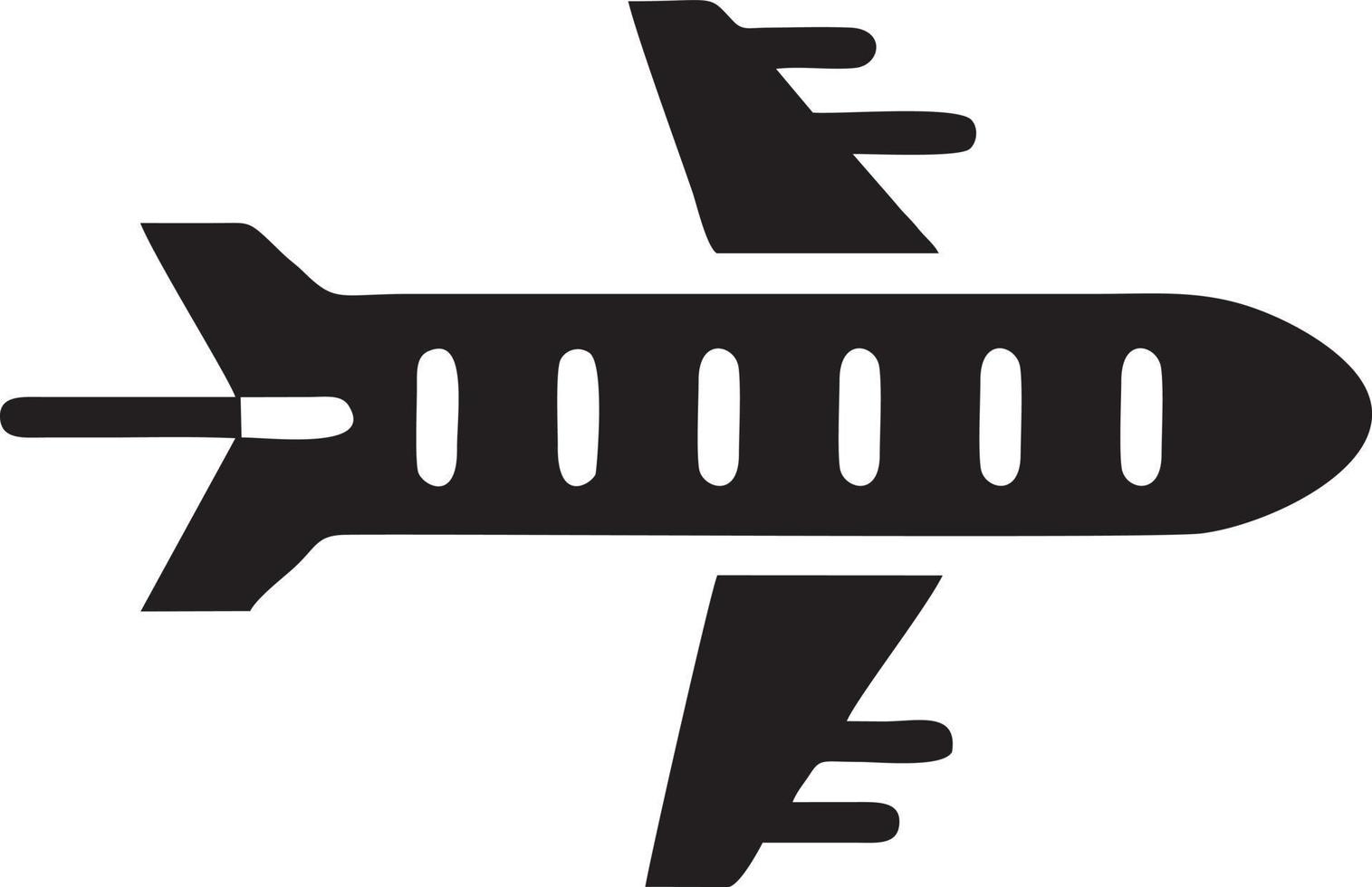 Plane icon symbol image vector, illustration of the flight aviation in black image. EPS 10 vector