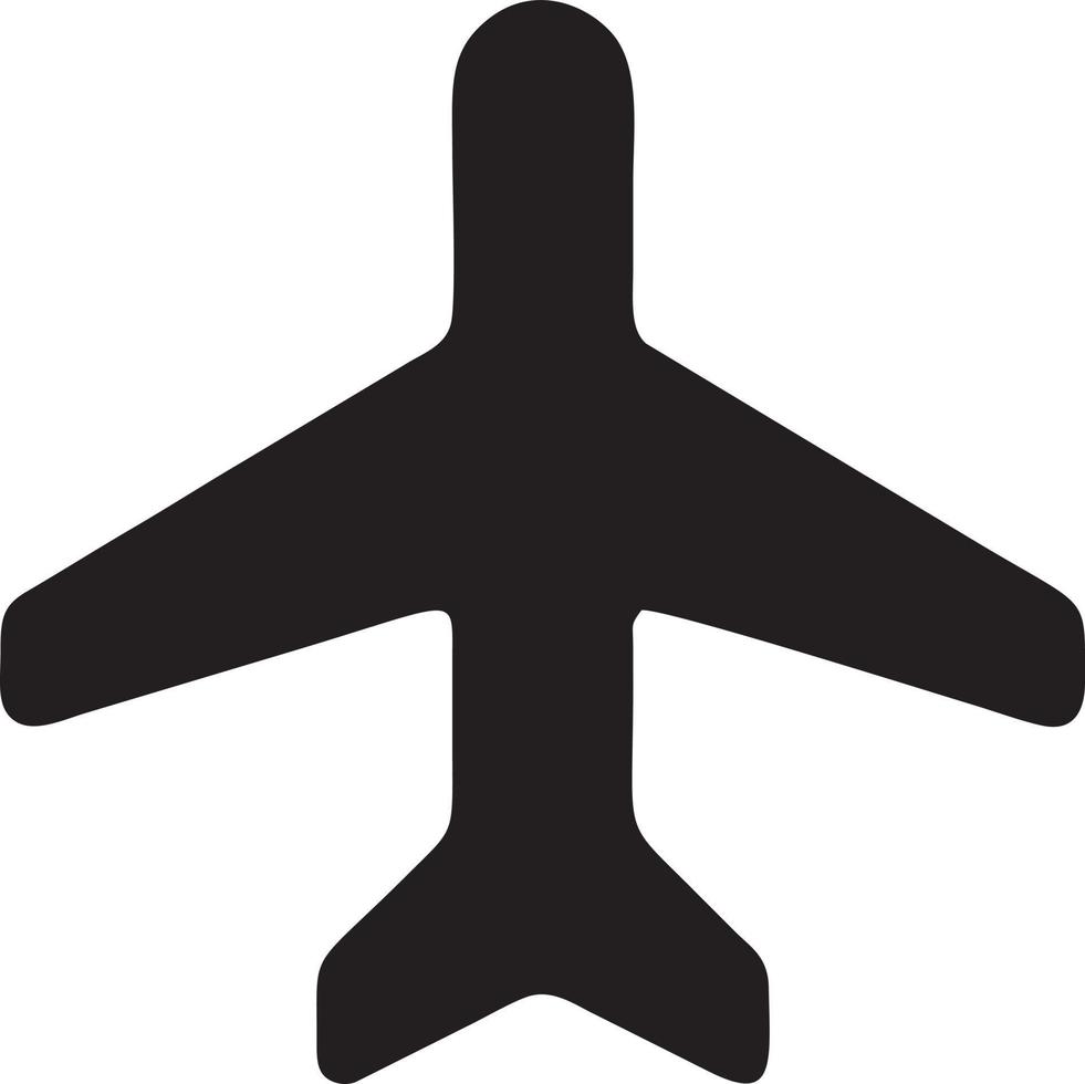 Plane icon symbol image vector, illustration of the flight aviation in black image. EPS 10 vector