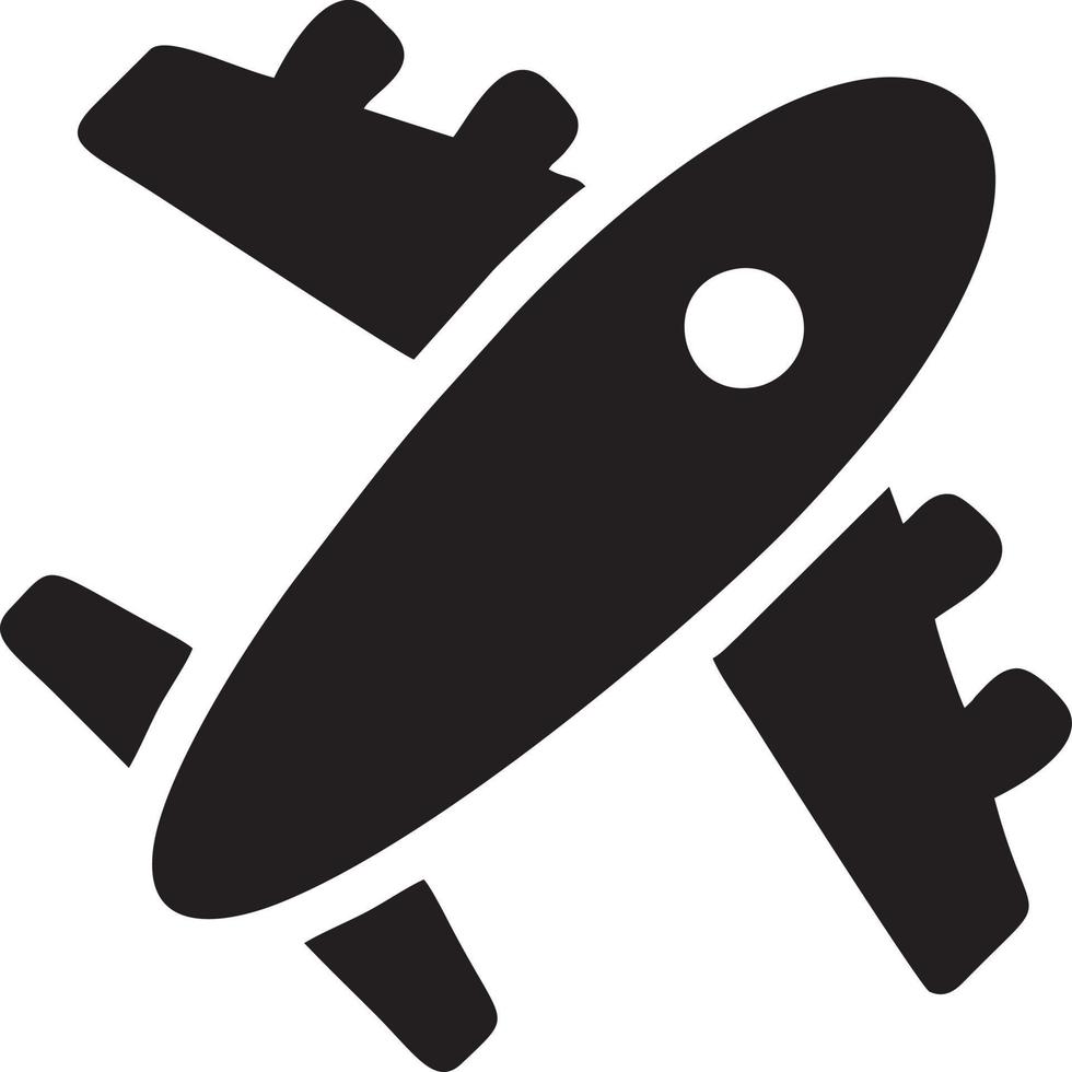 Plane icon symbol image vector, illustration of the flight aviation in black image. EPS 10 vector