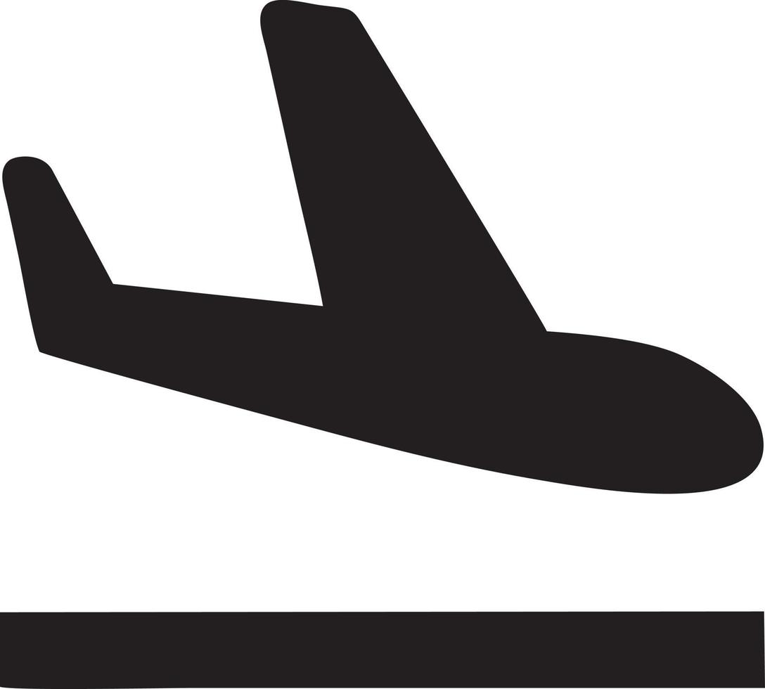 Plane icon symbol image vector, illustration of the flight aviation in black image. EPS 10 vector