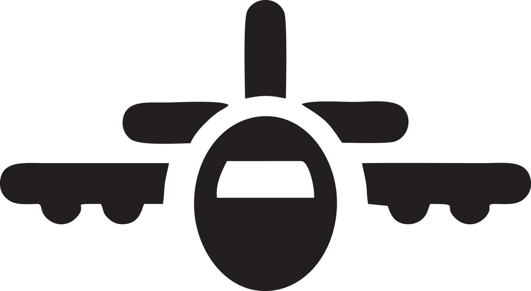 Plane icon symbol image vector, illustration of the flight aviation in black image. EPS 10 vector