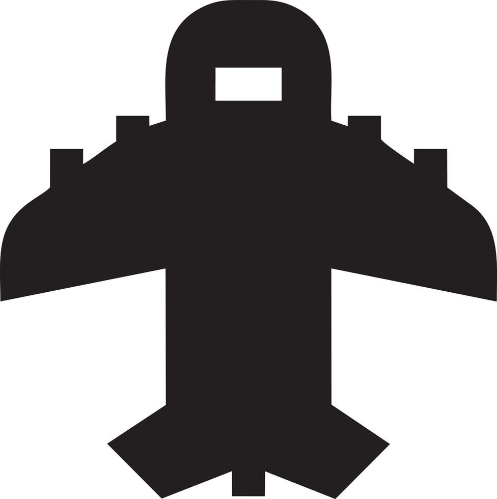 Plane icon symbol image vector, illustration of the flight aviation in black image. EPS 10 vector
