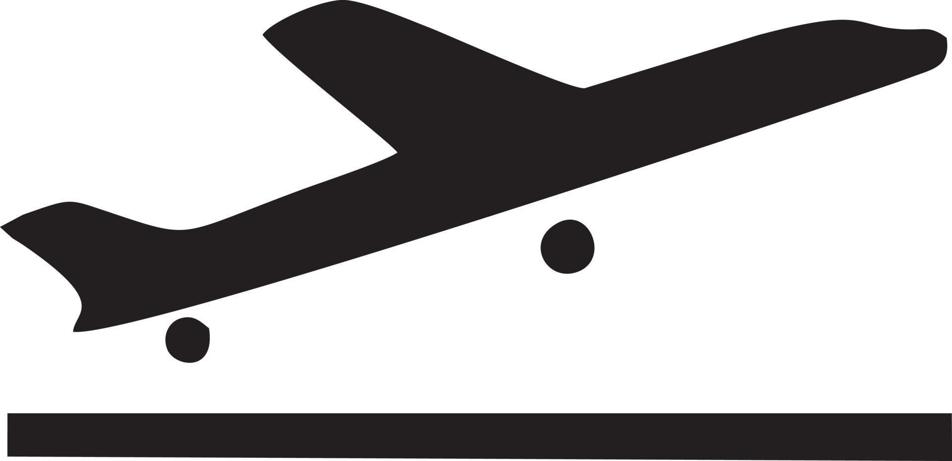 Plane icon symbol image vector, illustration of the flight aviation in black image. EPS 10 vector