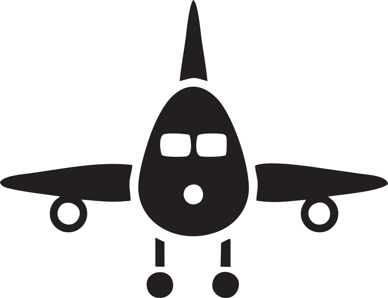 Plane icon symbol image vector, illustration of the flight aviation in black image. EPS 10 vector