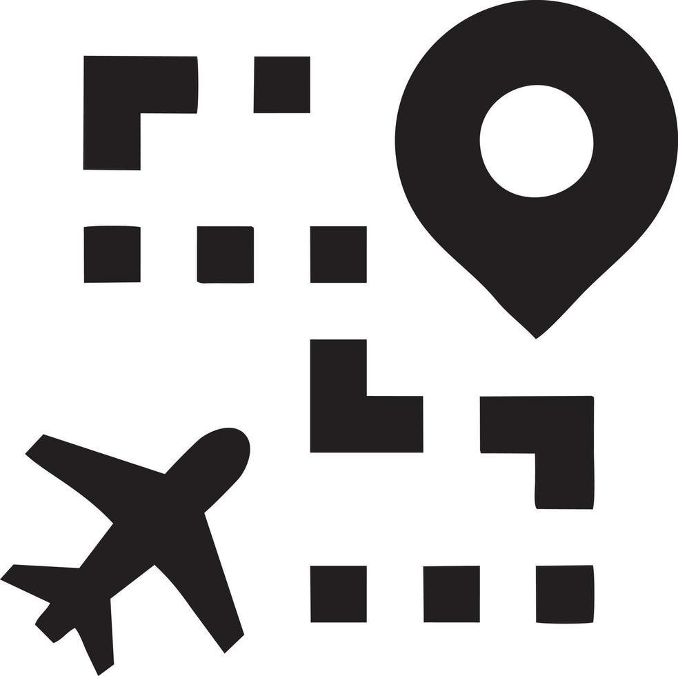 Plane icon symbol image vector, illustration of the flight aviation in black image. EPS 10 vector