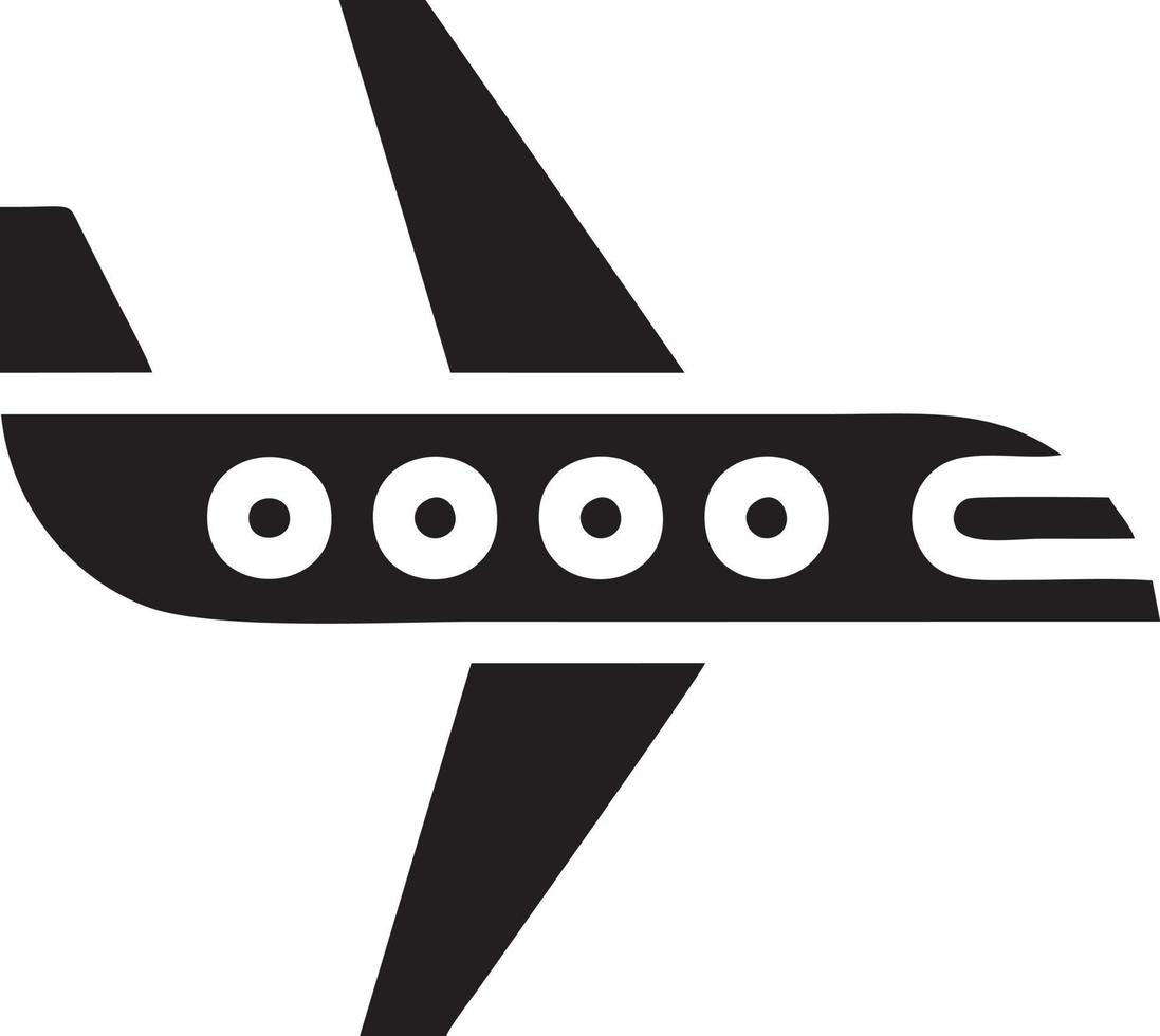 avión icono símbolo imagen vector, ilustración de el vuelo aviación en negro imagen. eps 10 vector