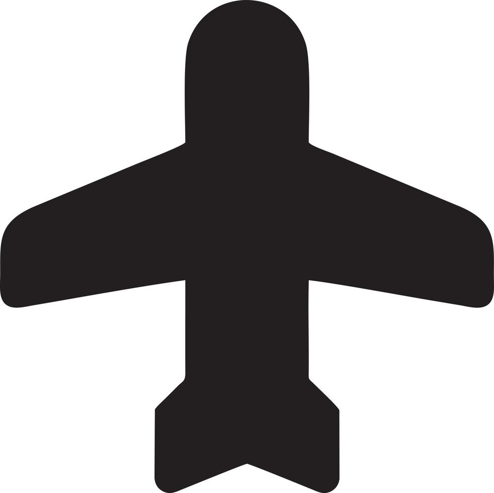 Plane icon symbol image vector, illustration of the flight aviation in black image. EPS 10 vector