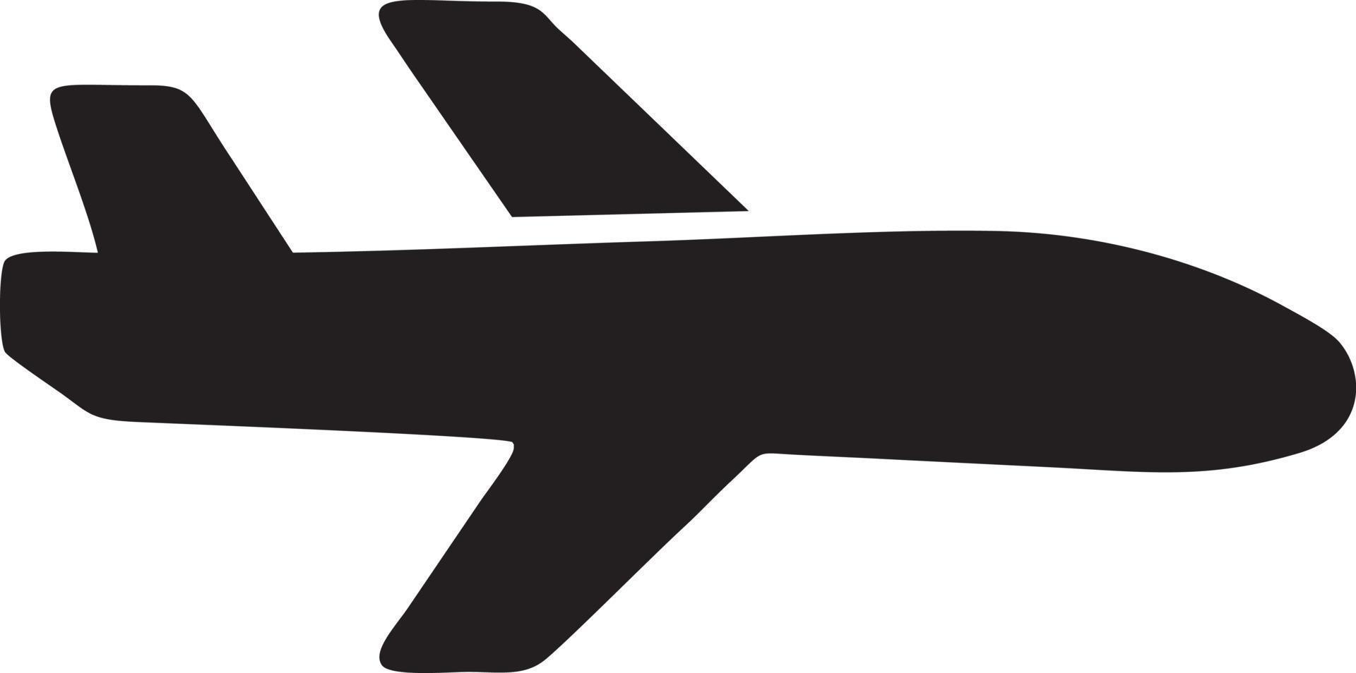 Plane icon symbol image vector, illustration of the flight aviation in black image. EPS 10 vector