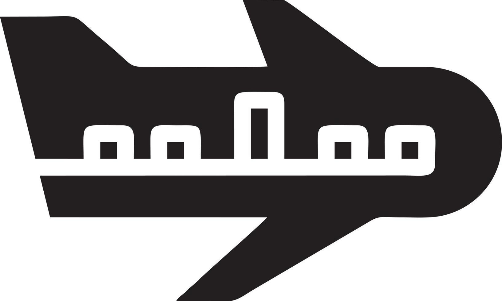 Plane icon symbol image vector, illustration of the flight aviation in black image. EPS 10 vector