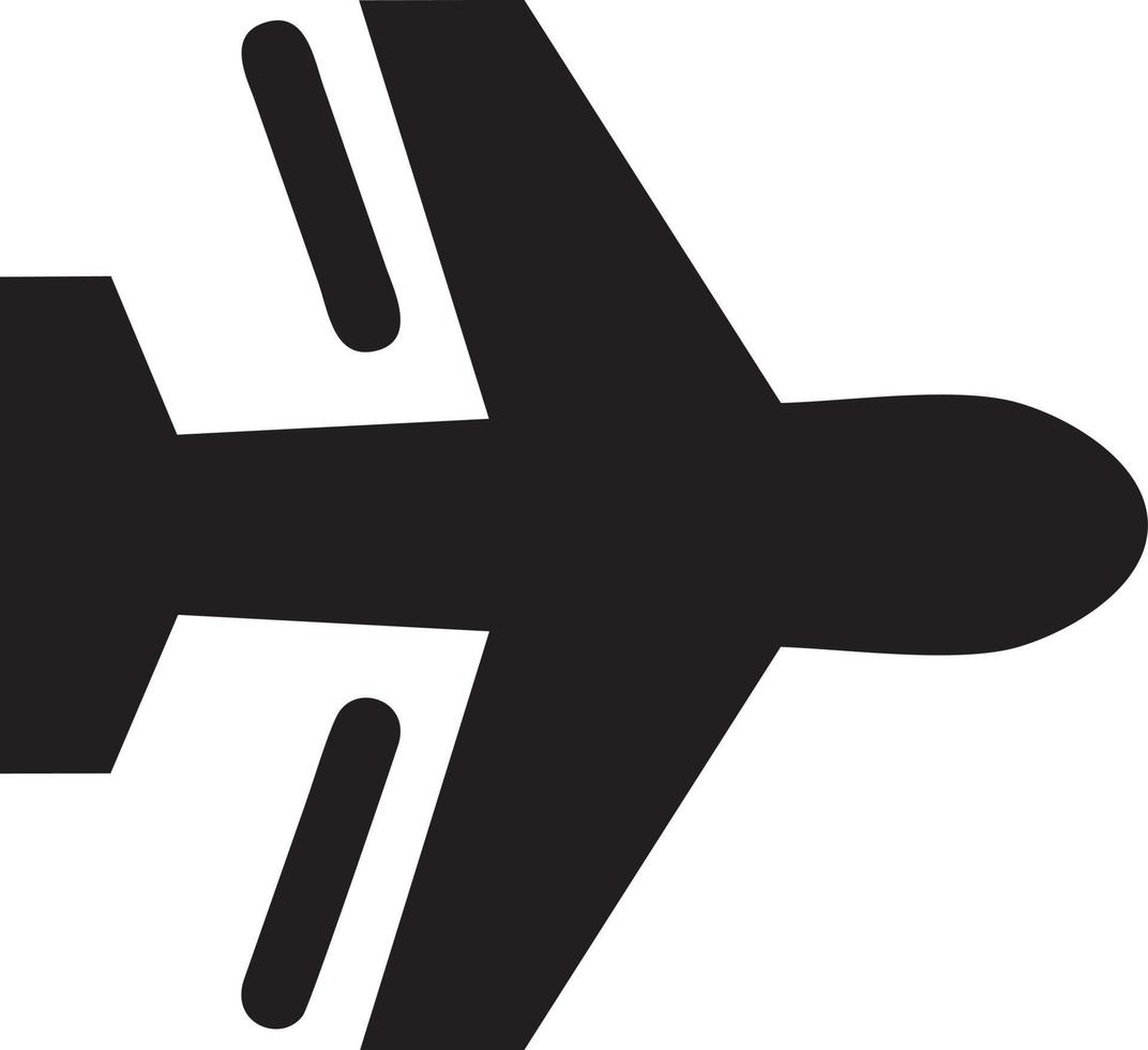 Plane icon symbol image vector, illustration of the flight aviation in black image. EPS 10 vector