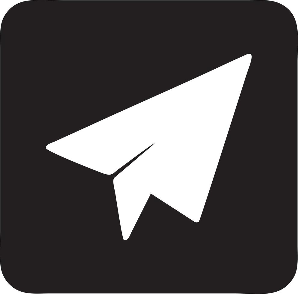 Paper plane icon symbol image vector, illustration of the flight aviation in black image. EPS 10 vector