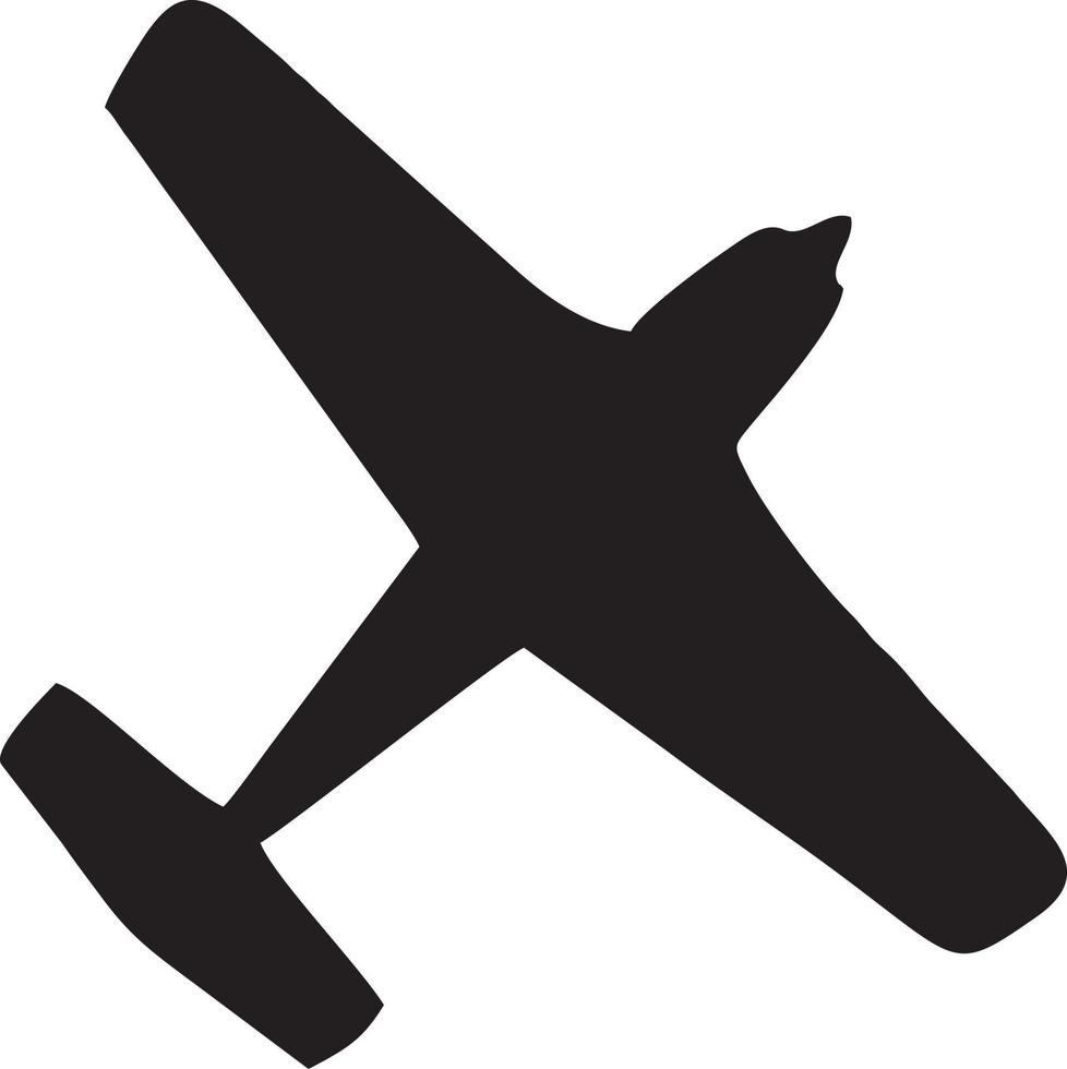 Plane icon symbol image vector, illustration of the flight aviation in black image. EPS 10 vector